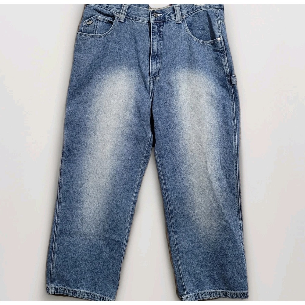 Vintage Y2K DTEK Jeans Men's 38 x 32 Baggy Loose Carpenter Faded Grunge Skater